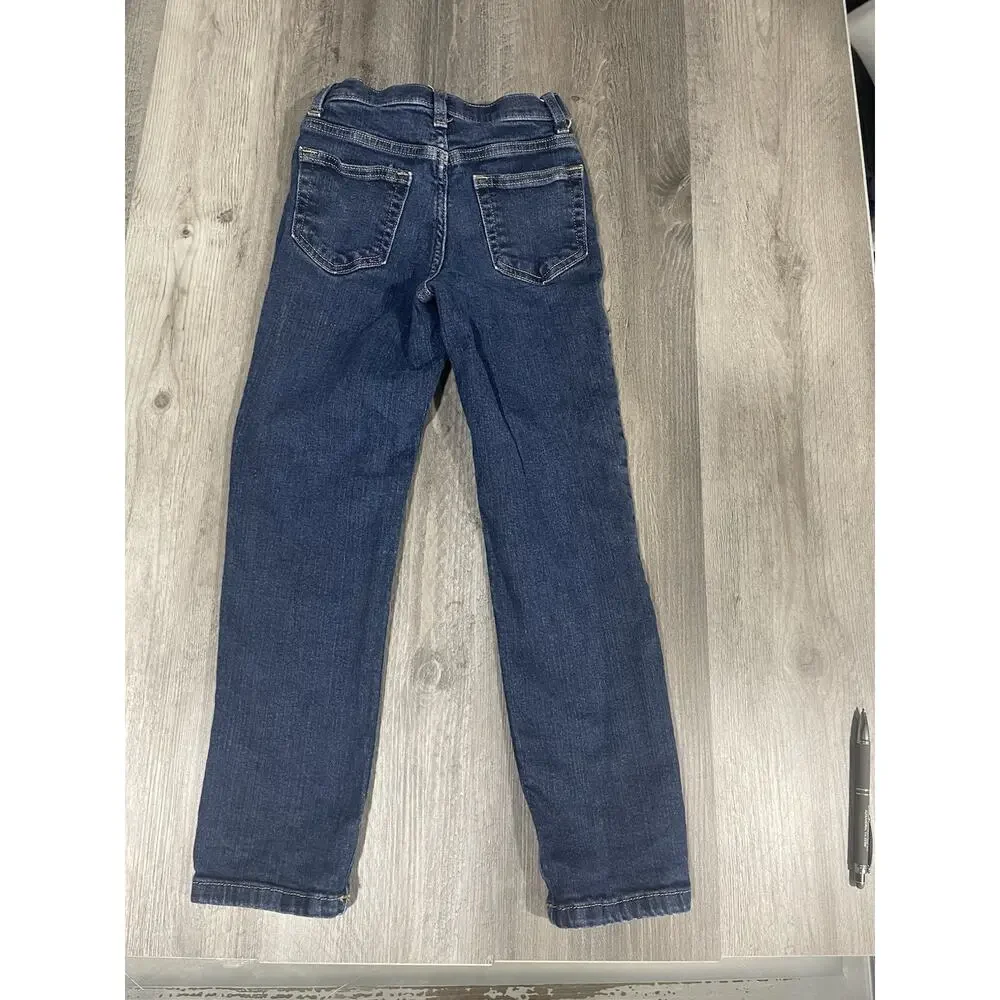 Adidas Black Blue Classic 3 Stripe Jogger and Jumping Bean Jeans Sz 7 Lot of 2